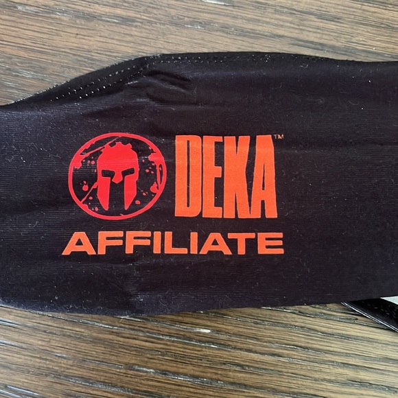 JUNK brand headband. Orange and black - Picture 6 of 9